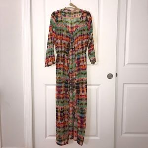 Silk colorful cover up